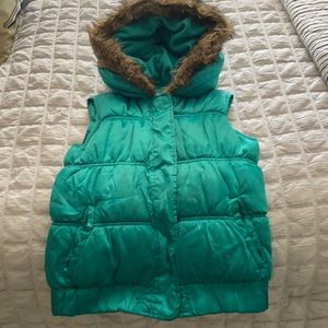Girls winter puffer vest